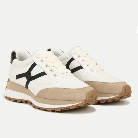 Veronica Beard Shoes - Veronica beard Valentina sneaker white black tan leather suede size 9.5